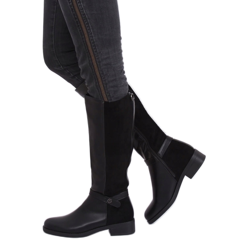 Black boots for women black G-7603 Black 1