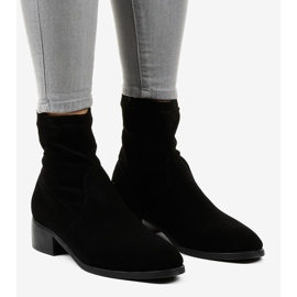 Black flat women's insulated boots CN877 1