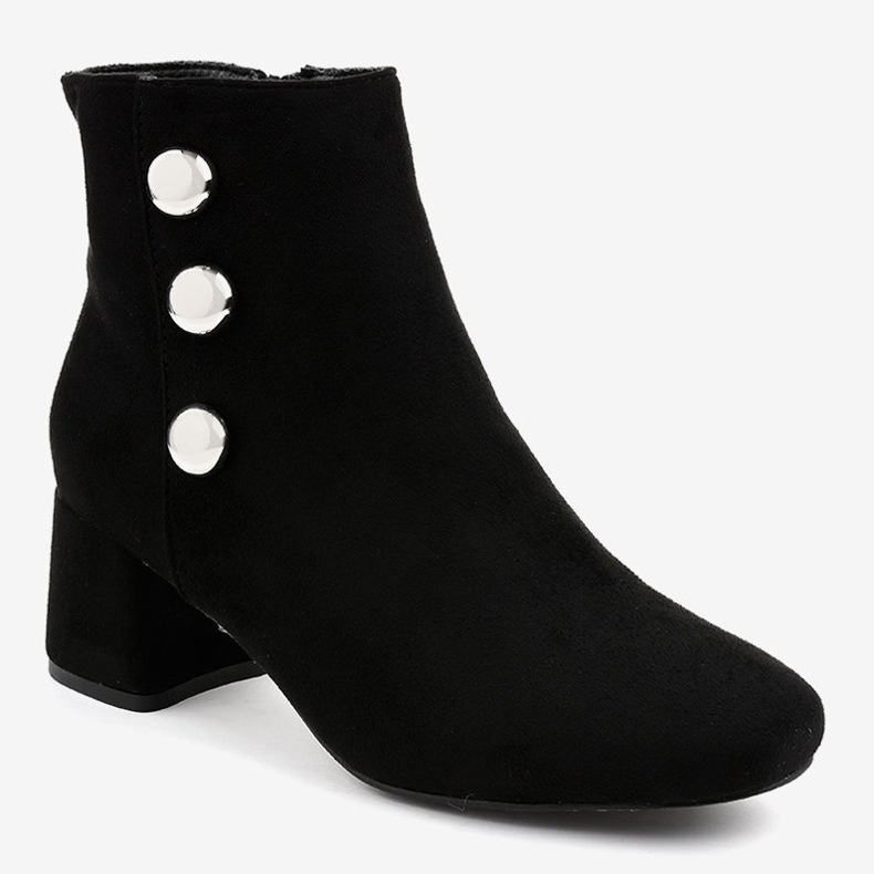 Black suede ankle boots on the L068 post 1