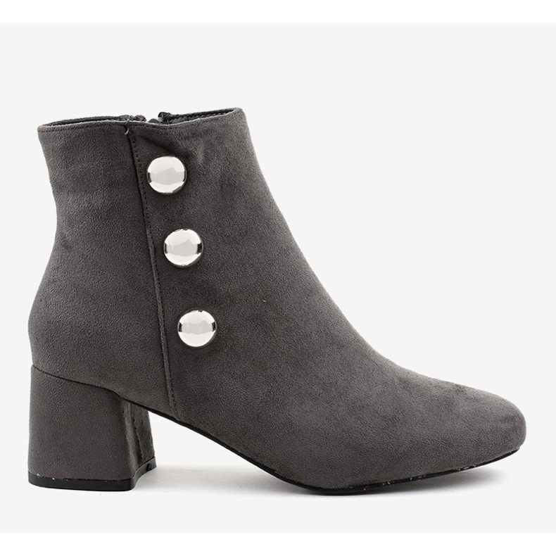 Gray suede boots on the L068 post grey 2