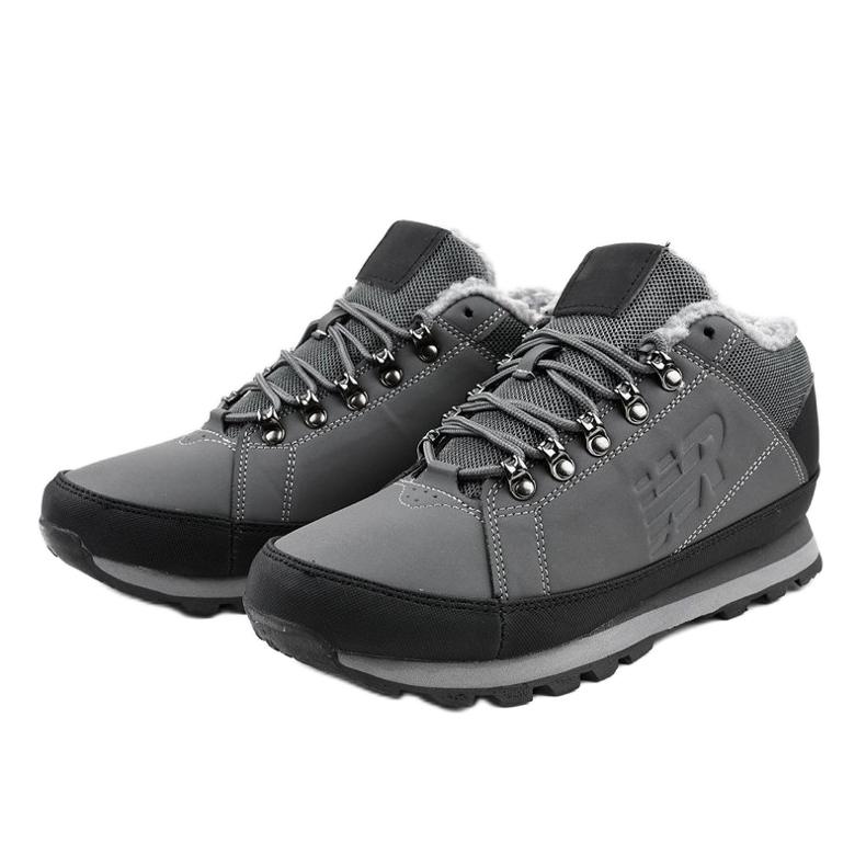 Gray 9WH917 insulated snow boots black grey 2