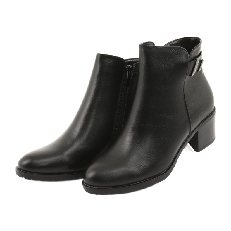 M.Daszyński Black Daszyński SA153 insulated zipper boots 3