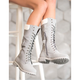 Seastar Warm lace-up boots grey 2