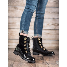 Seastar Velor Booties With Ribbed black 2