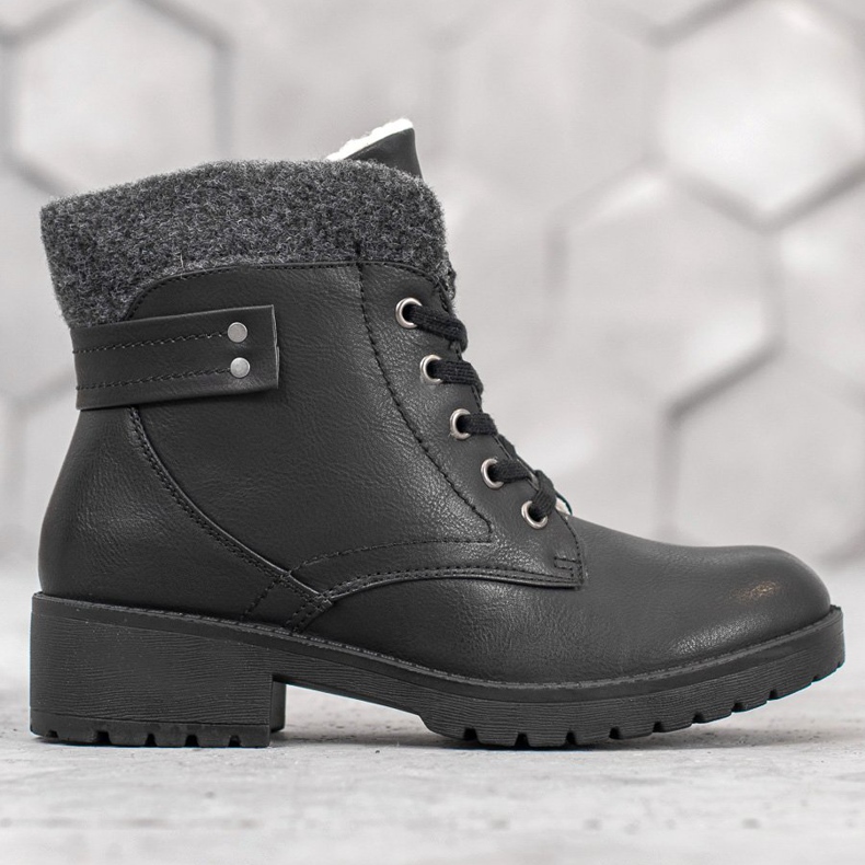 J. Star Lace-up boots black 2