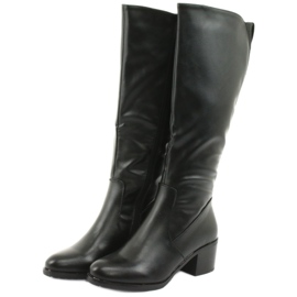 M.Daszyński Boots insulated high heels Daszyński 153 black 3