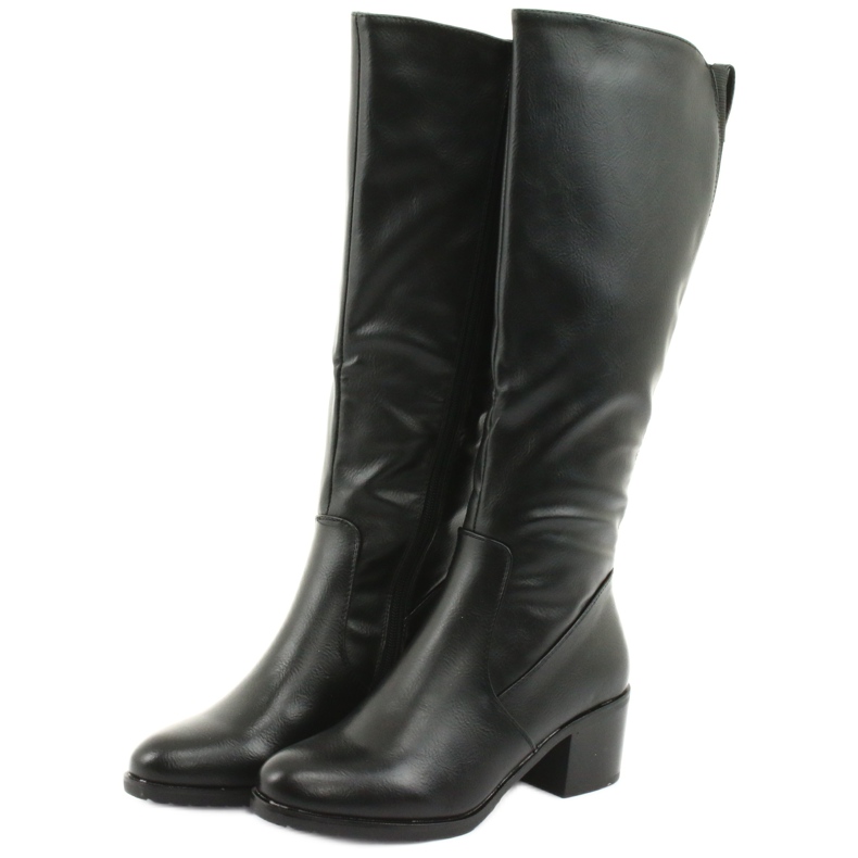 M.Daszyński Boots insulated high heels Daszyński 153 black 3