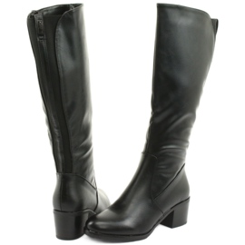 M.Daszyński Boots insulated high heels Daszyński 153 black 4