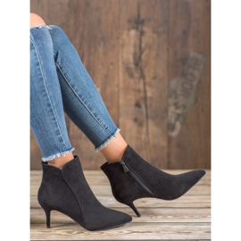 Kylie Suede Booties On A High Heel black 2
