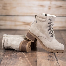 Goodin Beige boots with sheepskin 2