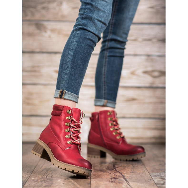 Goodin Red Boots With Sheepskin 2