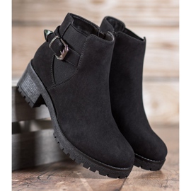 J. Star Black suede boots 1