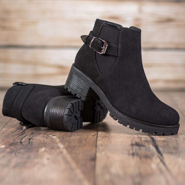 J. Star Black suede boots 2