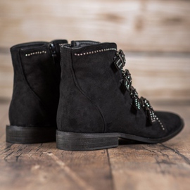 Bestelle Suede Booties With Buckles black 1