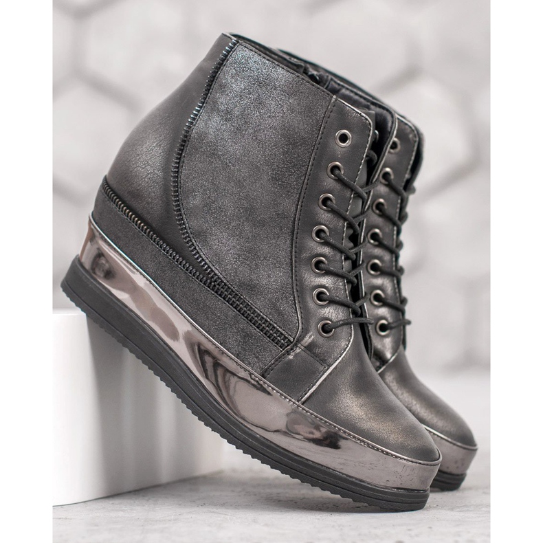 Sergio Leone Silver Sneakers grey 1 Sergio Leone Silver Sneakers grey 1