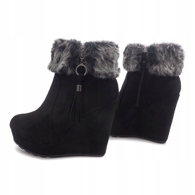 Boots On Wedge 58-385 Black 1