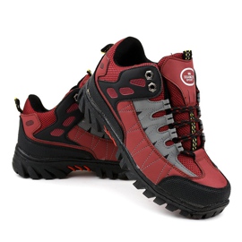 Red women's trekking shoes W317 black 2