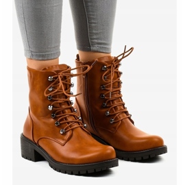 Brown insulated military boots K-9922 1