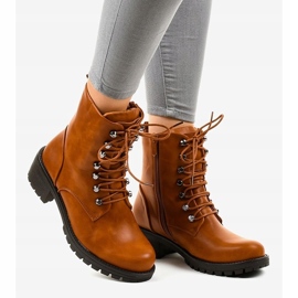 Brown insulated military boots K-9922 2