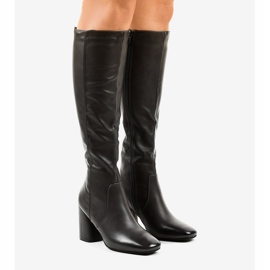 Gray eco-leather boots 5319 grey 1