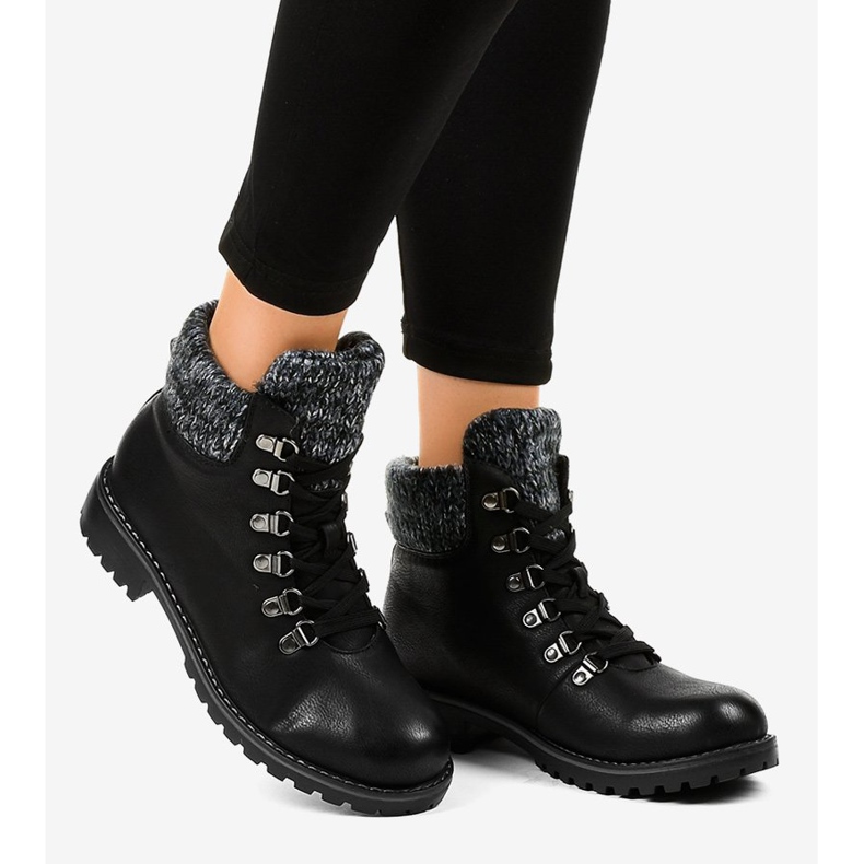 Black hiking boots without insulation Z186 2