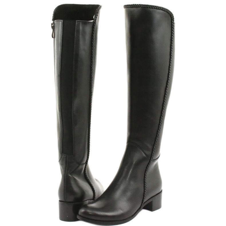 Long boots with a braid Espinto 194 Darex black 4