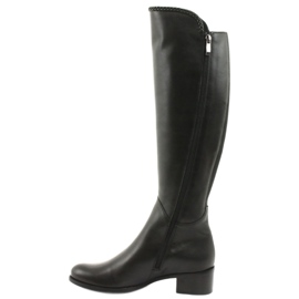 Long boots with a braid Espinto 194 Darex black 2