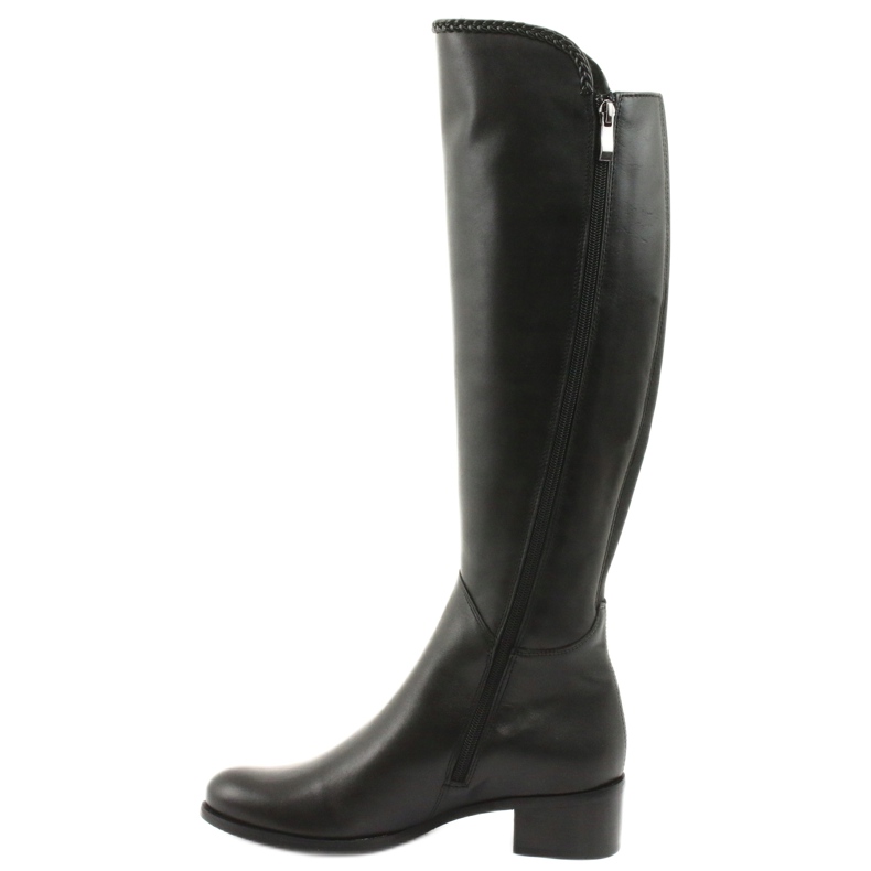 Long boots with a braid Espinto 194 Darex black 2