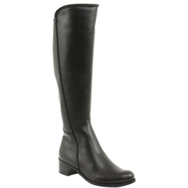 Long boots with a braid Espinto 194 Darex black 1