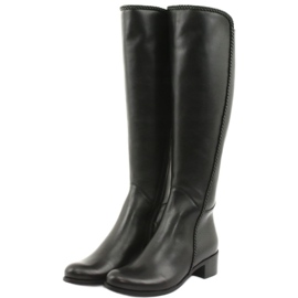 Long boots with a braid Espinto 194 Darex black 3