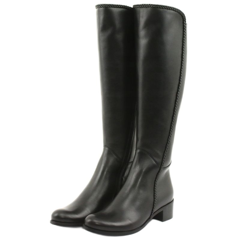 Long boots with a braid Espinto 194 Darex black 3