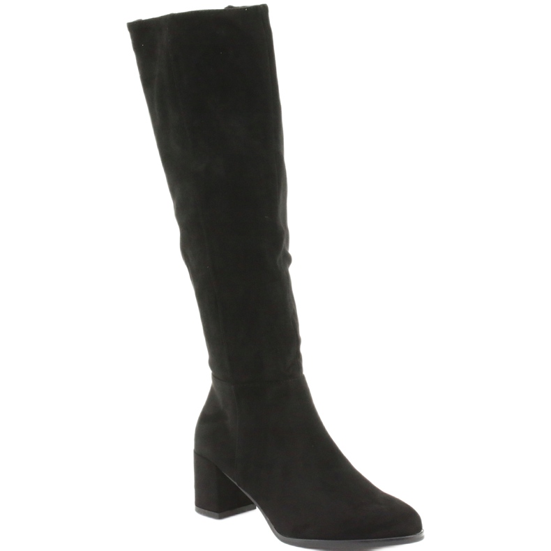 Black suede boots Sergio leone KZ273 1