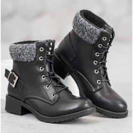 SHELOVET Lace-up Black Sides 2 SHELOVET Lace-up Black Sides 2