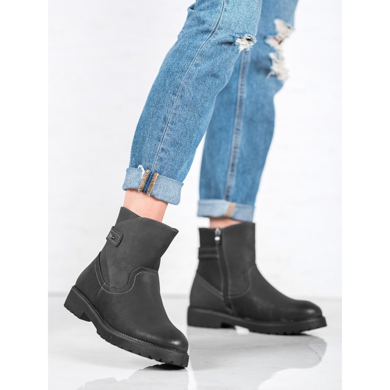 Sergio Leone Comfortable Black Boots 1