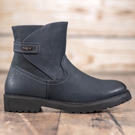 Sergio Leone Comfortable Navy Blue Boots multicolored 1