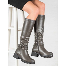 Nio Nio Platform Boots grey 1