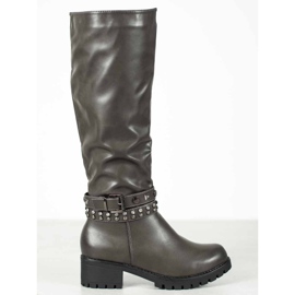 Nio Nio Platform Boots grey 2