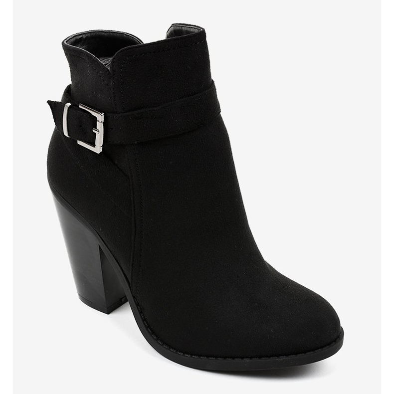 Black suede ankle boots on the H306 post 1