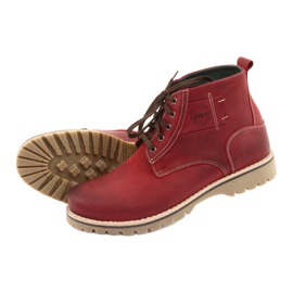 Winter lace-up boots Riko 888 red 5 Winter lace-up boots Riko 888 red 5