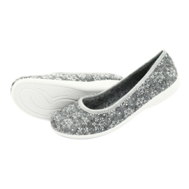 Felt slippers Adanex 24213 snowflake white grey 4