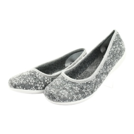 Felt slippers Adanex 24213 snowflake white grey 3