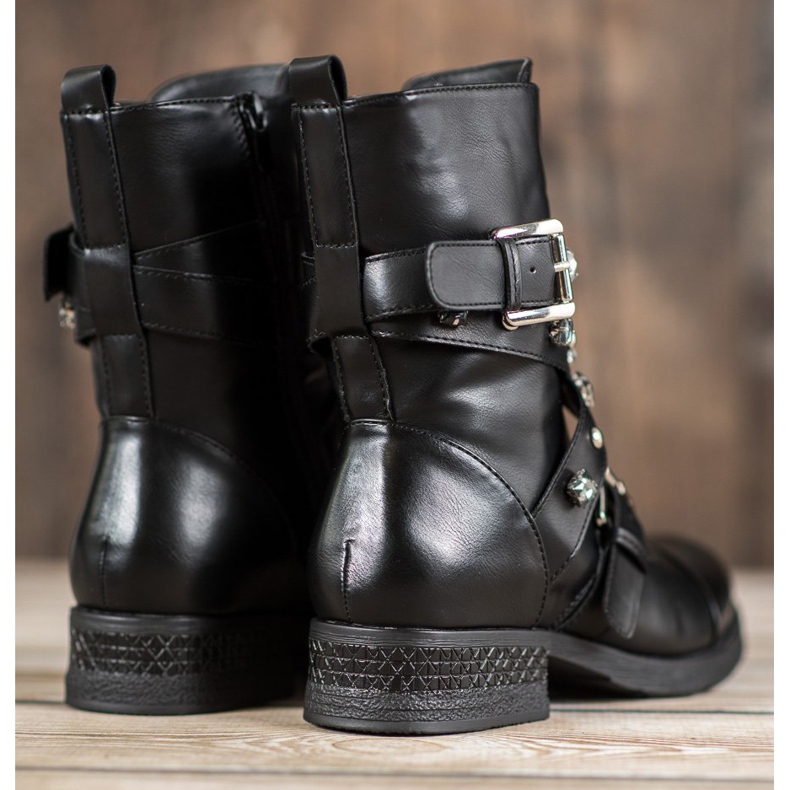 Kayla Workers With Decorative Belt black 1