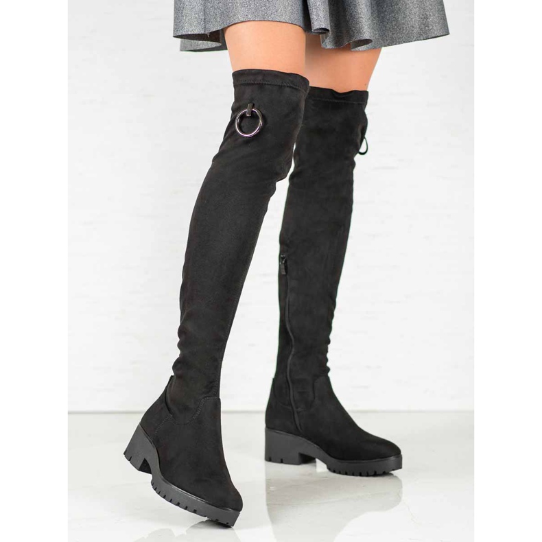 Seastar Thigh-boots On The Platform black 1