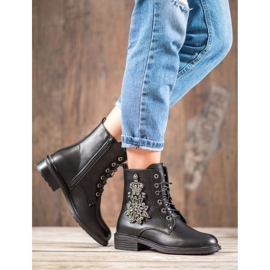 Lovery Boots With Crystals black 1