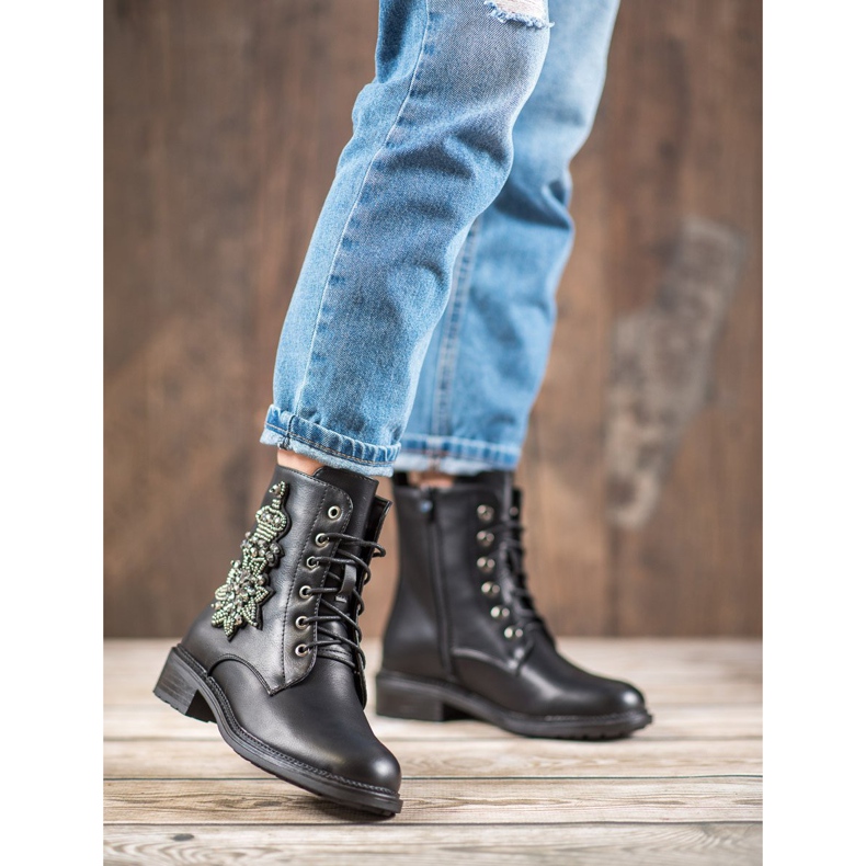 Lovery Boots With Crystals black 2
