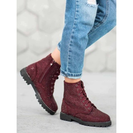 Sweet Shoes Burgundy suede boots red 1 Sweet Shoes Burgundy suede boots red 1