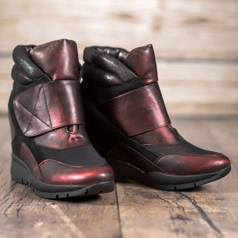 Sergio Leone Velcro Sneakers red 1