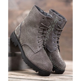 Sweet Shoes Gray suede boots grey 1