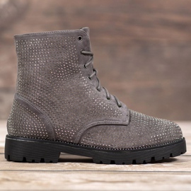 Sweet Shoes Gray suede boots grey 2