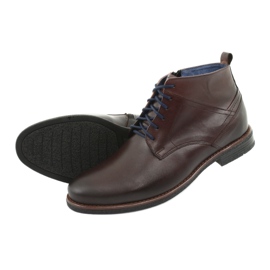 Leather boots on the Nikopol 702 zipper brown 5